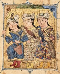 Frontispiece of Sulwan al-Muta’ fi ‘Udwan al-Atba’ by Ibn Zafar al-Siqilli, Mamluk Egypt or Syria, circa 1330. 